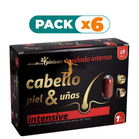 Pack 6x CABELLO, PIEL Y UÑAS INTENSIVE BEAUTYLINE 28 CÁPSULAS PINISAN
