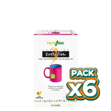 Pack 6x HERBODIET VIENTRE PLANO 20 FILTROS NOVA DIET
