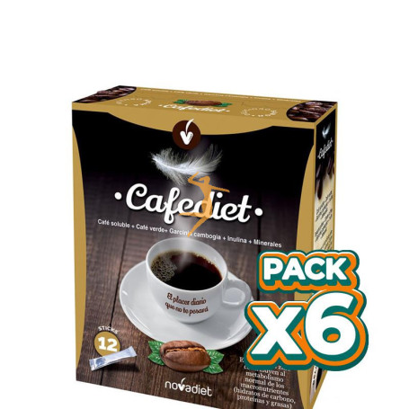 Pack 6x CAFEDIET 12 STICKS NOVA DIET
