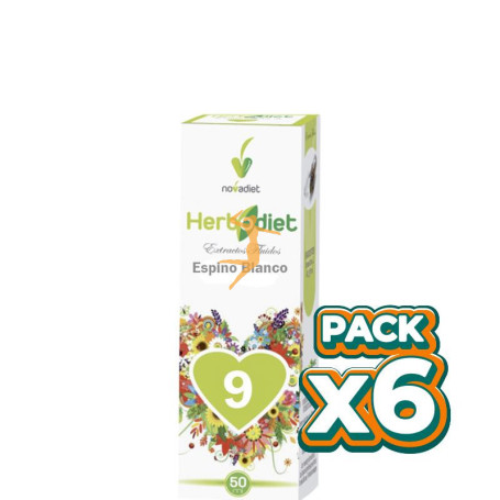 Pack 6x EXTRACTO ESPINO BLANCO 50Ml. NOVA DIET