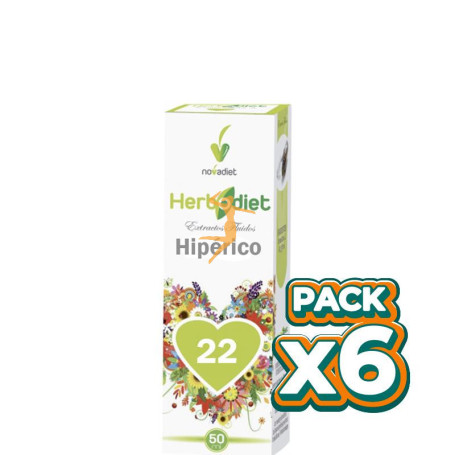 Pack 6x EXTRACTO HIPÉRICO 50Ml. NOVA DIET