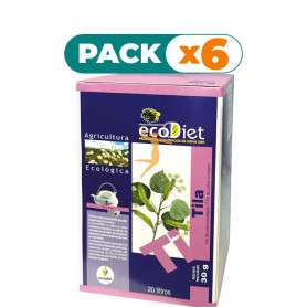 Pack 6x ECODIET TILA 20 FILTROS BIO NOVA DIET
