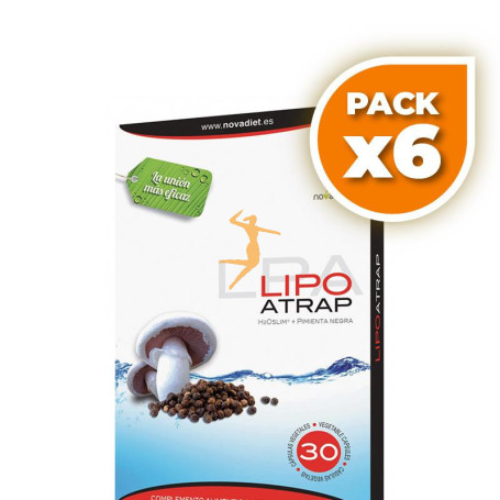 Pack 6x LIPOATRAP 30 CÁPSULAS NOVA DIET