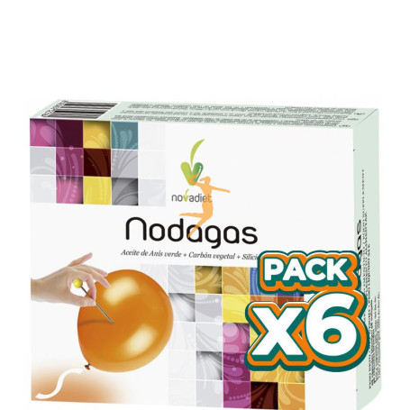 Pack 6x NODAGAS 48 CÁPSULAS NOVA DIET