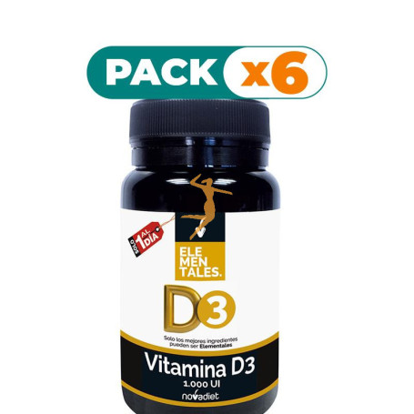 Pack 6x VITAMINA D3 1000 UI 120 COMPRIMIDOS NOVADIET