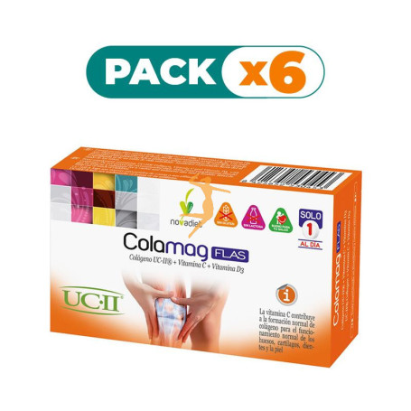 Pack 6x COLAMAG FLAS 30 COMPRIMIDOS NOVA DIET