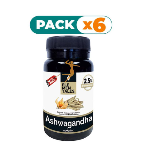 Pack 6x ASHWAGANDHA 30 CÁPSULAS NOVA DIET