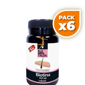 Pack 6x BIOTINA 500Mcg. 120 COMPRIMIDOS NOVA DIET