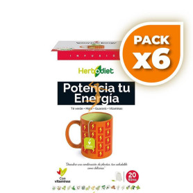 Pack 6x HERBODIET POTENCIA TU ENERGIA 20 FILTROS NOVA DIET