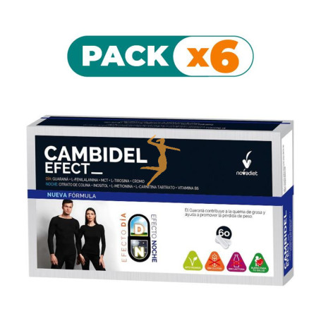 Pack 6x CAMBIDEL EFECT 60 CÁPSULAS VEGETALES NOVA DIET