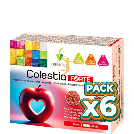 Pack 6x COLESTIA FORTE 30 CÁPSULAS NOVA DIET