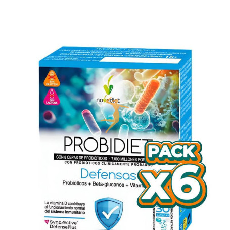 Pack 6x PROBIDIET DEFENSAS 30 CÁPSULAS NOVA DIET
