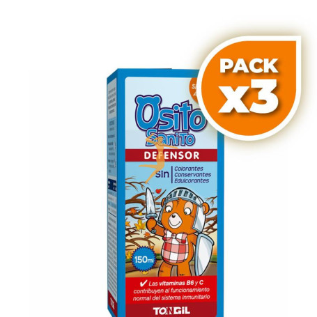 Pack 3x OSITO SANITO DEFENSOR 150Ml. TONGIL