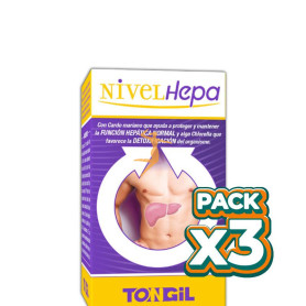 Pack 3x NIVELHEPA 40 CAPSULAS TONGIL