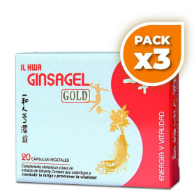 Pack 3x GINSAGEL GOLD 20 PERLAS IL HWA