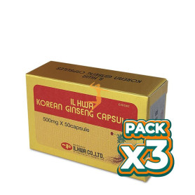 Pack 3x GINSENG 50 CÁPSULAS IL HWA