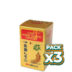 Pack 3x GINSENG TARRO 100 CÁPSULAS IL HWA