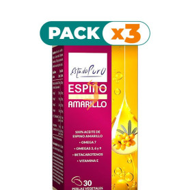 Pack 3x ESPINO AMARILLO 30 PERLAS VEGETALES ESTADO PURO TONGIL