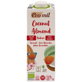 BEBIDA DE COCO Y ALMENDRA NATURE SIN AZÚCAR BIO 1L ECOMIL