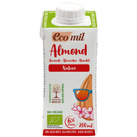 BEBIDA DE ALMENDRA NATURE SIN AZÚCAR BIO 200ML ECOMIL