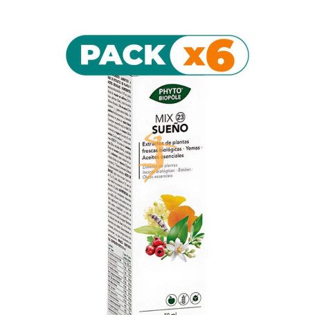 Pack 6x PHYTO-BIOPOLE MIX 23 SUEÑO BIO 50ML INTERSA