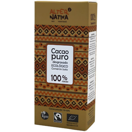CACAO PURO DESGRASADO EN POLVO BIO 150G ALTERNATIVA 3