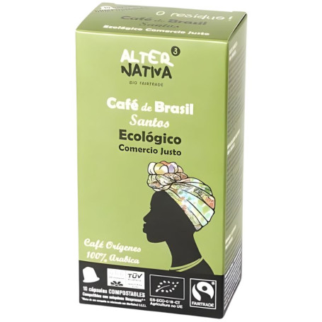 CÁPSULAS DE CAFÉ BRASIL SANTOS BIO 10 UNIDADES ALTERNATIVA 3