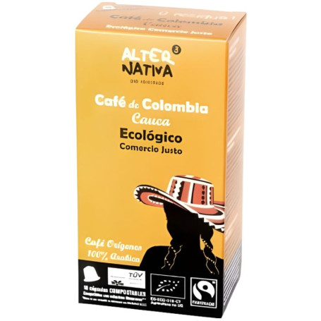 CÁPSULAS DE CAFÉ COLOMBIA CAUCA BIO 10 UNIDADES ALTERNATIVA 3