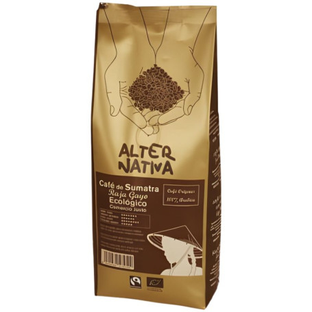 CAFÉ DE SUMATRA RAJA GAYO EN GRANO BIO 500G ALTERNATIVA 3
