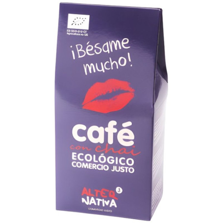CAFÉ CON CHAI ¡BÉSAME MUCHO! MOLIDO BIO 125G ALTERNATIVA 3