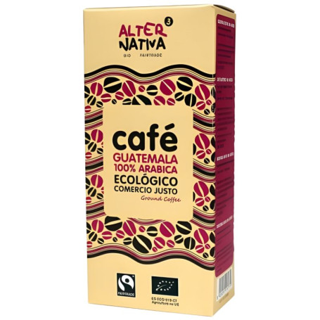 CAFÉ DE GUATEMALA MOLIDO BIO 250G ALTERNATIVA 3