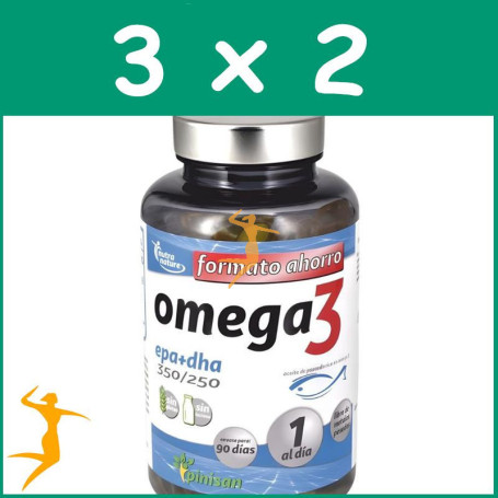 Pack 3x2 OMEGA 3 90 PERLAS PINISAN