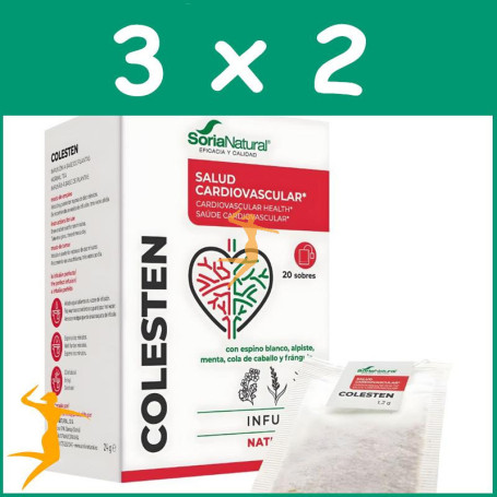 Pack 3x2 NATUSOR 21 COLESTÉN INFUSIONES SORIA NATURAL