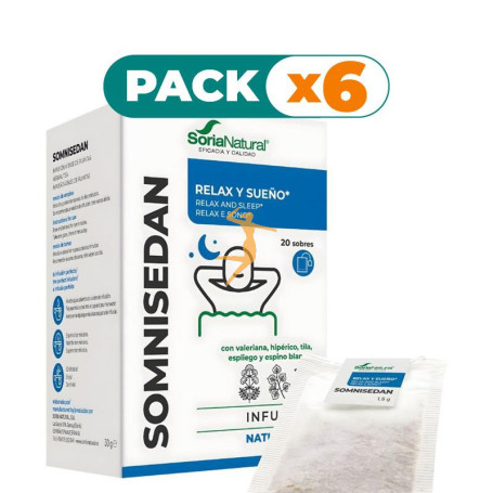 Pack 6x NATUSOR 07 SOMNISEDÁN INFUSIONES SORIA NATURAL