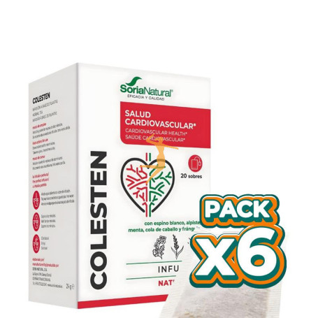 Pack 6x NATUSOR 21 COLESTÉN INFUSIONES SORIA NATURAL