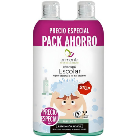 PACK CHAMPÚ ESCOLAR 2X300ML ARMONIA