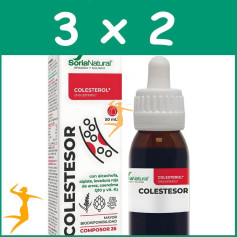 Pack 3x2 COMPOSOR 26 COLESTESOR 50ML SORIA NATURAL