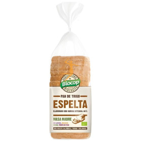 PAN DE MOLDE DE ESPELTA INTEGRAL CON MASA MADRE 400G BIOCOP