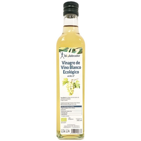 VINAGRE DE VINO BLANCO 500ML BIOLABRADOR