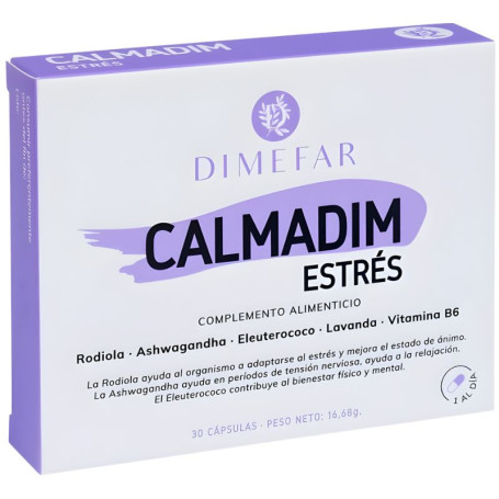 CALMADIM ESTRÉS 30 CÁPSULAS DIMEFAR