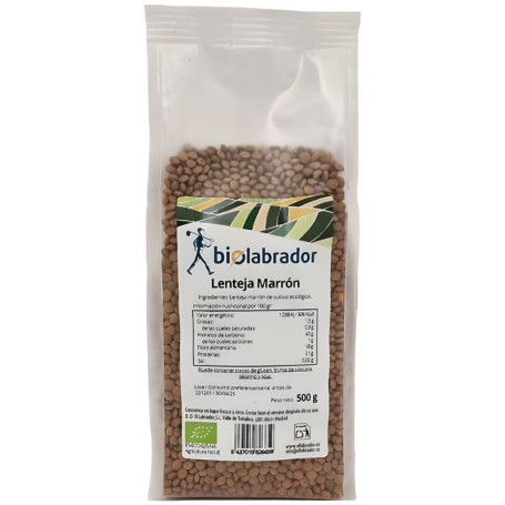LENTEJA MARRÓN 500G BIOLABRADOR