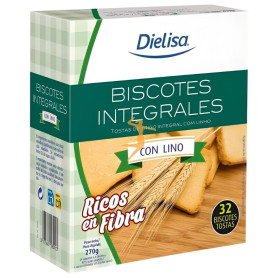 BISCOTES INTEGRALES CON LINO 270G DIELISA
