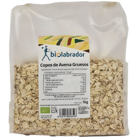COPOS DE AVENA GRUESOS 1KG BIOLABRADOR