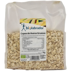 COPOS DE AVENA GRUESOS 1KG BIOLABRADOR