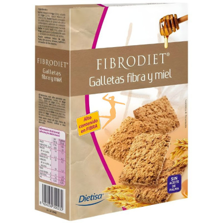 GALLETAS DE FIBRA Y MIEL 400Gr. DIETISA