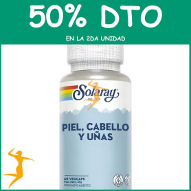 PIEL, CABELLO Y UÑAS 60 CÁPSULAS VEGETALES SOLARAY OFERTA 2 UD