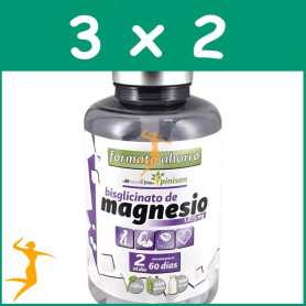 Pack 3x2 BISGLICINATO DE MAGNESIO 120 COMPRIMIDOS PINISAN