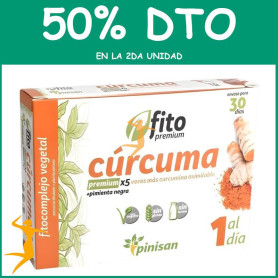 FITO PREMIUM CÚRCUMA 30 CÁPSULAS PINISAN OFERTA 2 UD