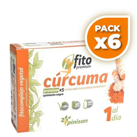 Pack 6x FITO PREMIUM CÚRCUMA 30 CÁPSULAS PINISAN
