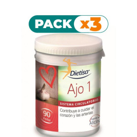 Pack 3x AJO 1 90 PERLAS DIETISA